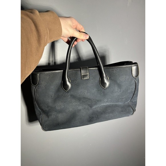 Dooney & Bourke Limited Edition Donegal Crest Large Navy Tote Handbag - Picture 2 of 10